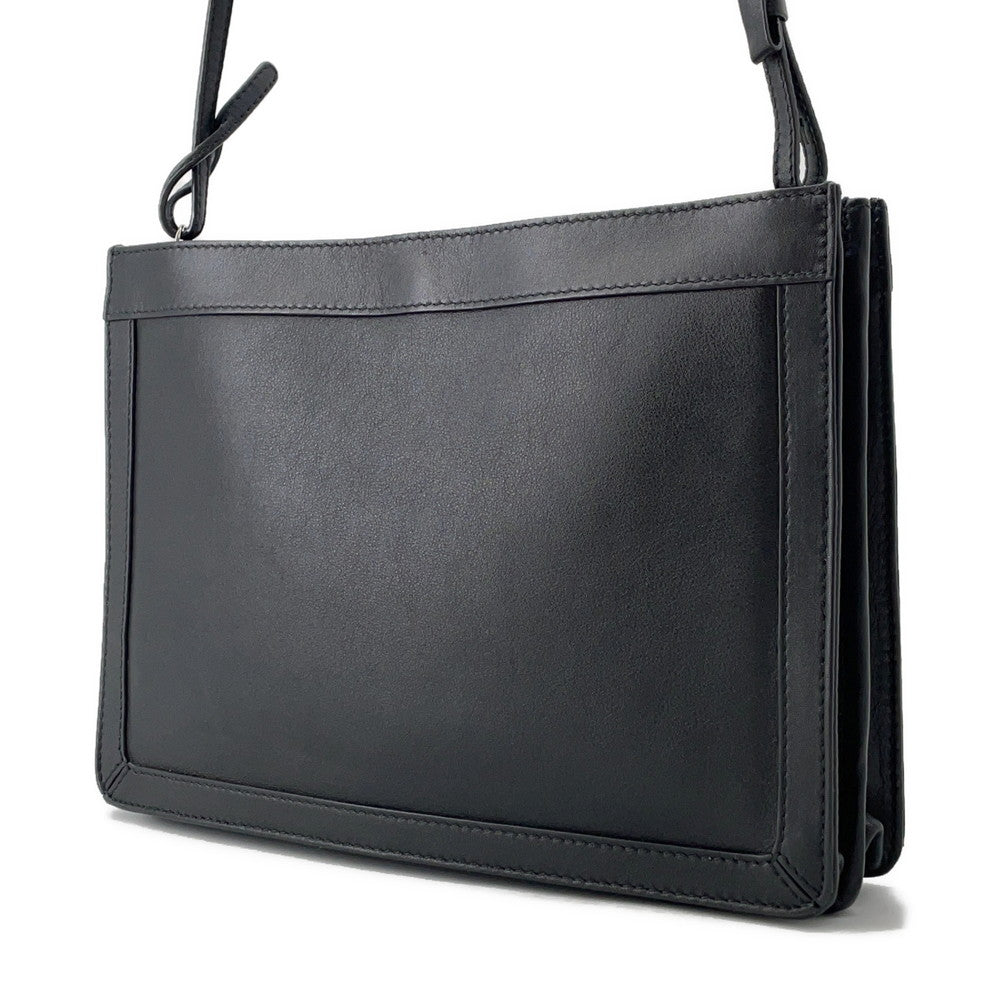BALENCIAGA NavyPochette Shoulder Bag Black339937 Leather