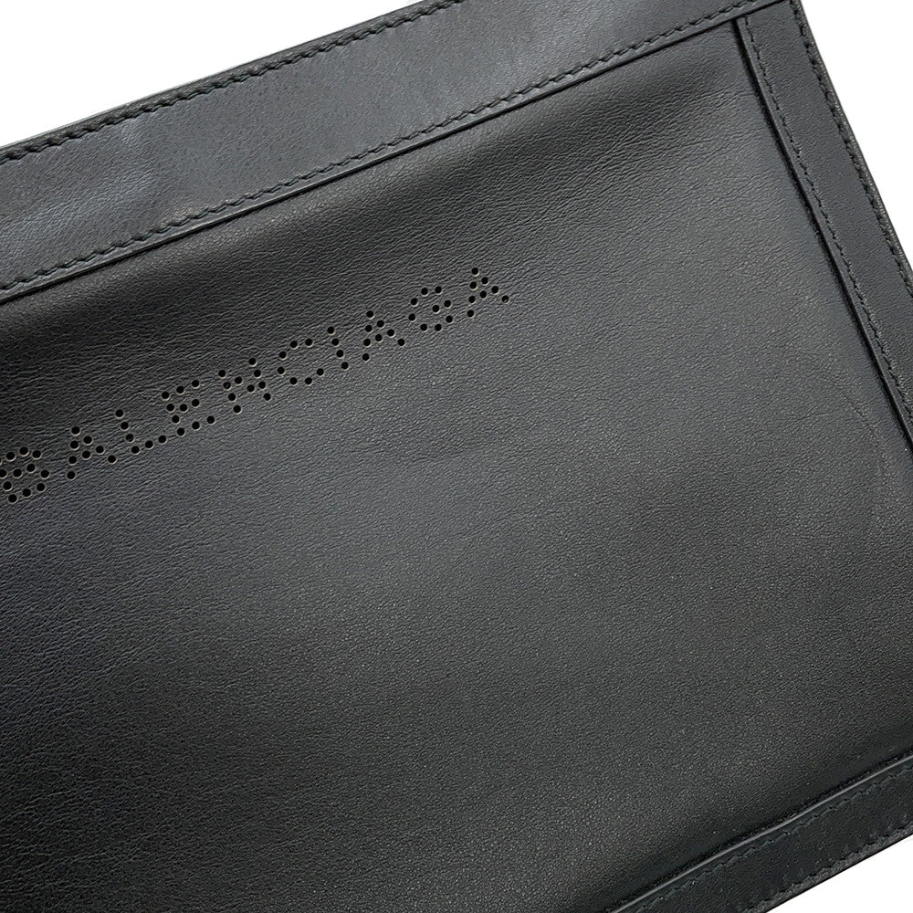 BALENCIAGA NavyPochette Shoulder Bag Black339937 Leather