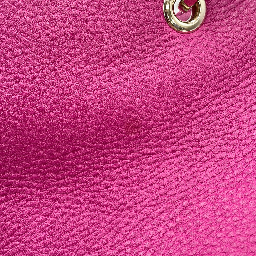 GUCCI Bamboo 2way tote Purple336032 Leather