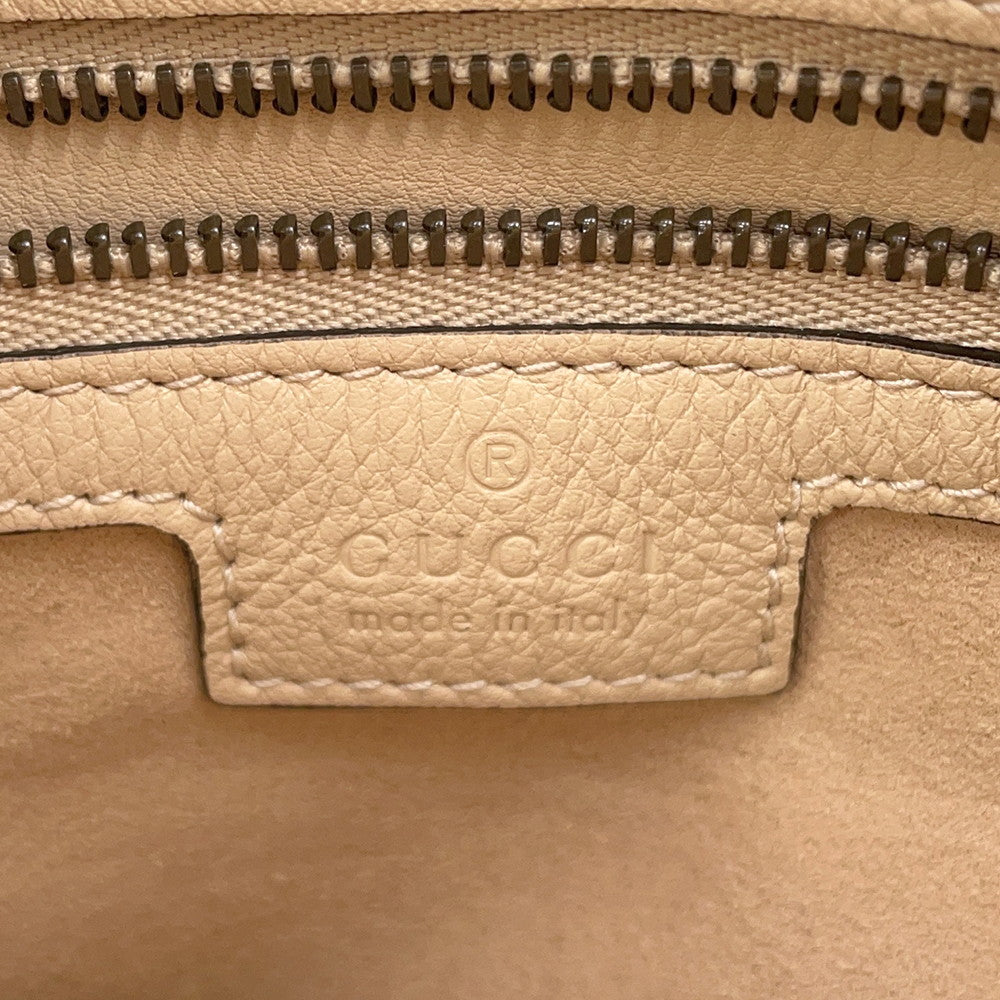 GUCCI Diana Bamboo 2way Shoulder Bag Beige746251 Leather Size Small