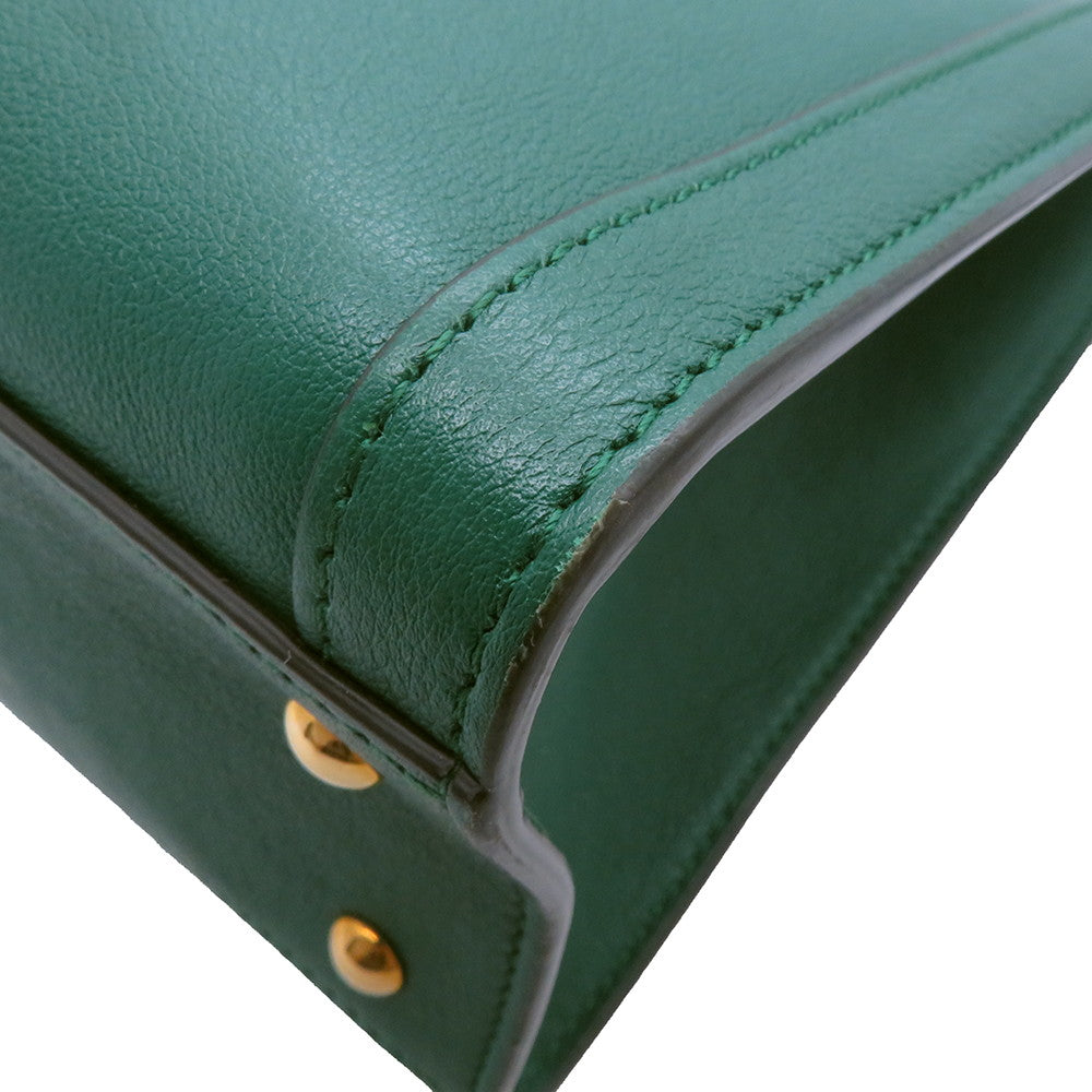 GUCCI Diana 2WAY Handbag Green660195 Leather Size Small