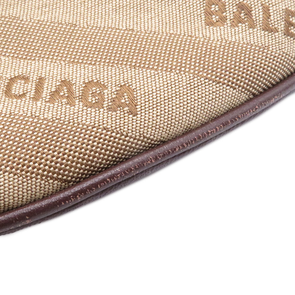 BALENCIAGA Souvenir Crossbody Bag Beige/Brown551550 Canvas Leather Size XS