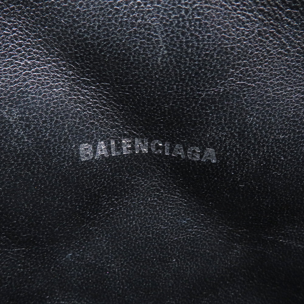BALENCIAGA B logo camera bag Black600325 Leather
