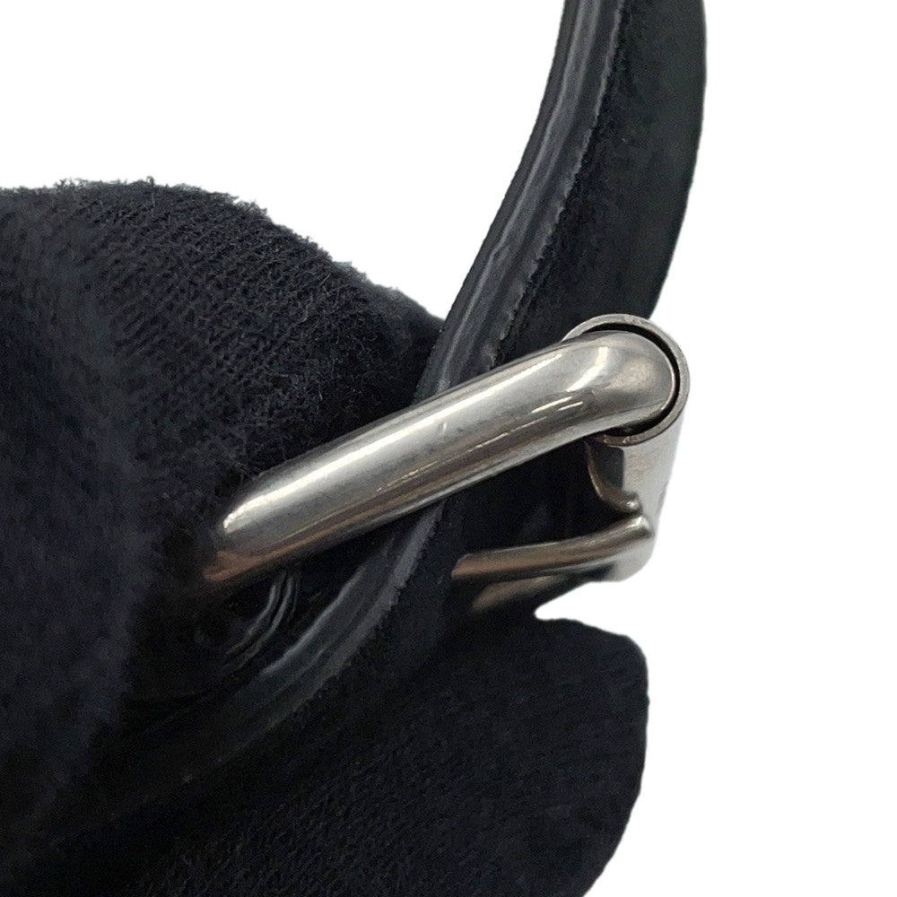 SAINT LAURENT PARIS logo messenger bag Black688253 Velvet Leather