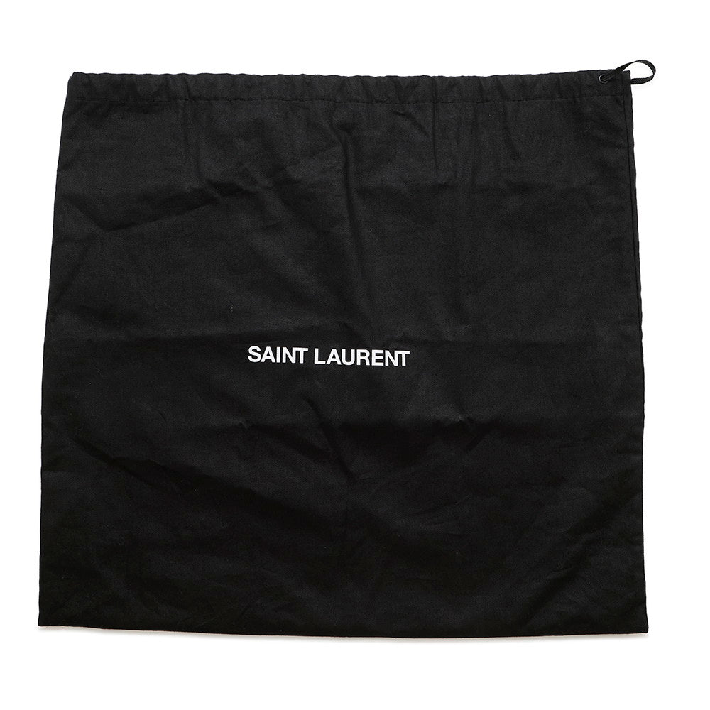 SAINT LAURENT PARIS logo messenger bag Black688253 Velvet Leather