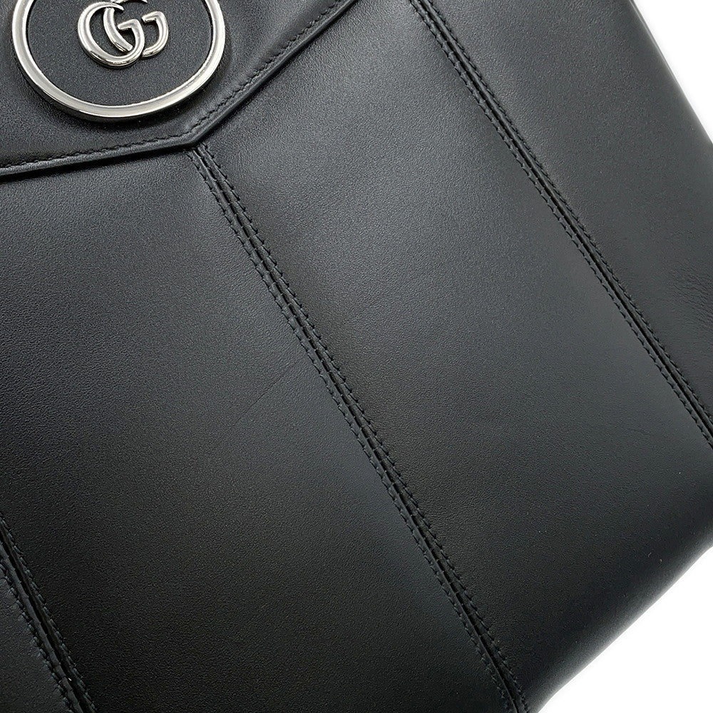 GUCCI Petit GG Small Tote 2-Way Bag Black745918 Leather