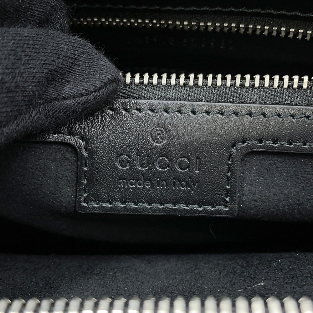 GUCCI Petit GG Small Tote 2-Way Bag Black745918 Leather