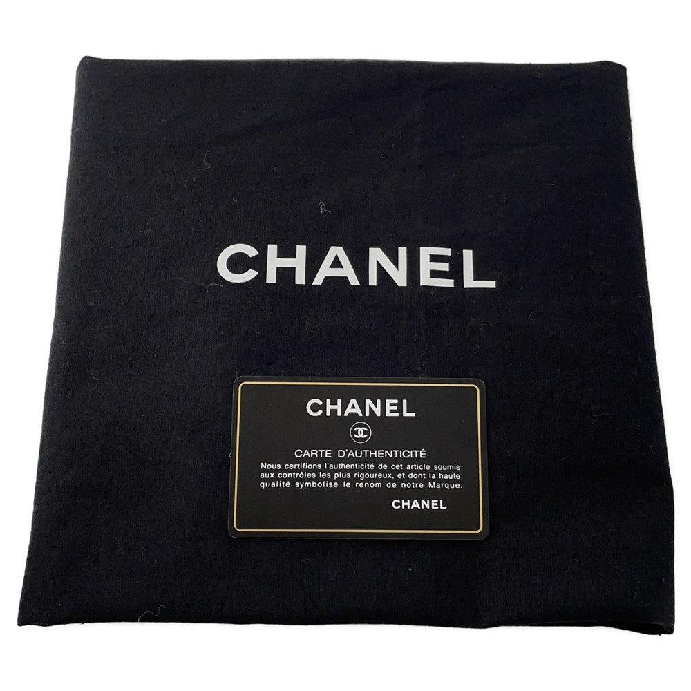 CHANEL Egyptian Line Single Flap Chain Shoulder Blue Denim Mouton