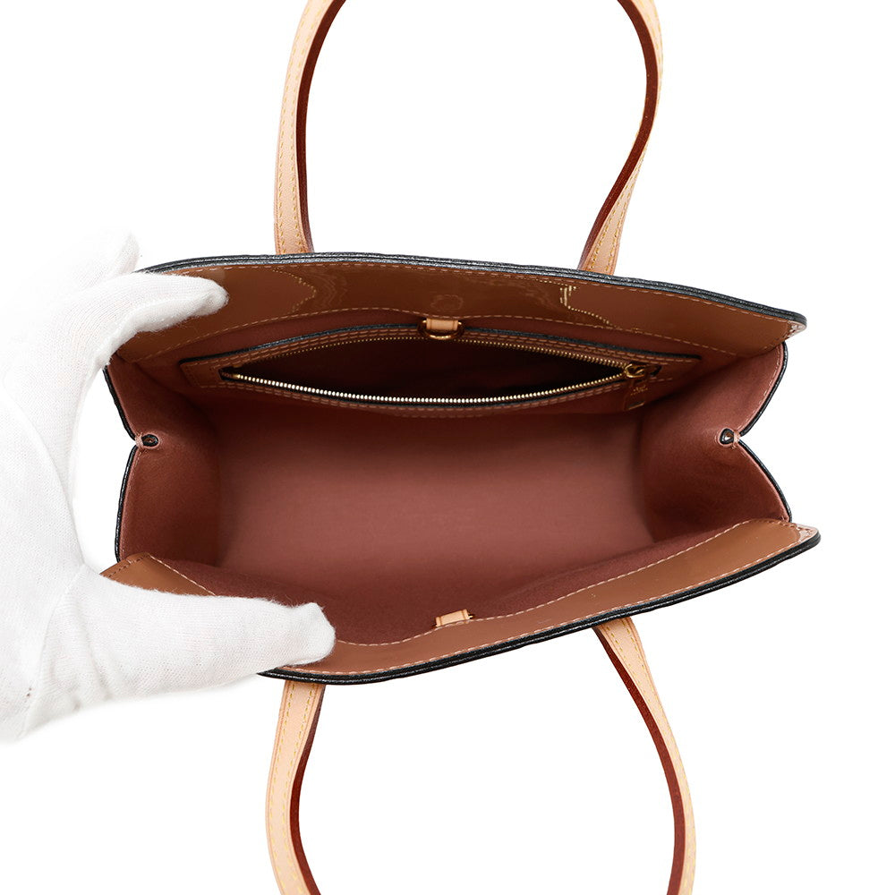 LOUIS VUITTON Catalina Rose VeloursM90015 Monogram Vernis Leather