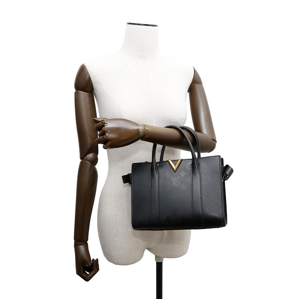 LOUIS VUITTON Very Zip Tote NoirM53648 Monogram Calf Leather Size MM