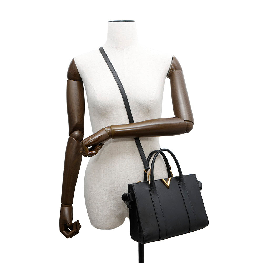 LOUIS VUITTON Very Zip Tote NoirM53648 Monogram Calf Leather Size MM