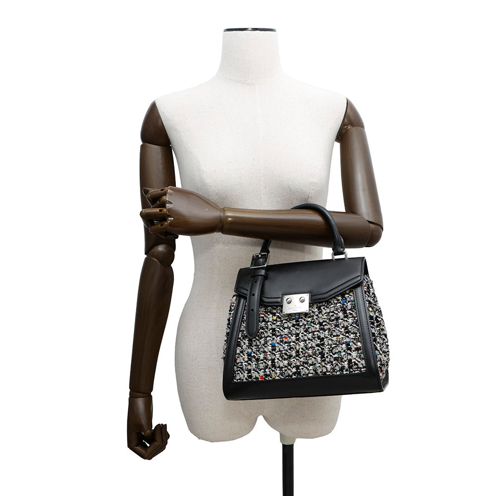 LOUIS VUITTON LV arc Gray/BlackM55501 Tweed Leather Size PM