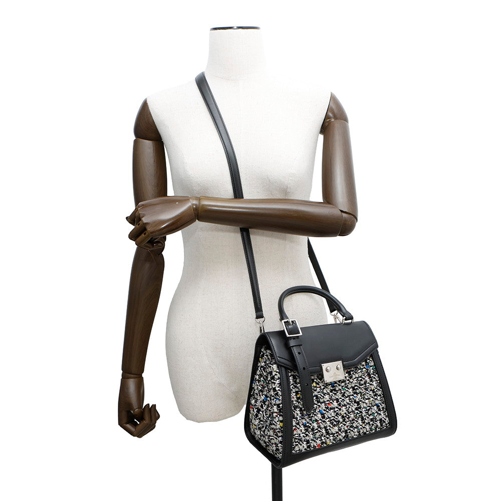 LOUIS VUITTON LV arc Gray/BlackM55501 Tweed Leather Size PM