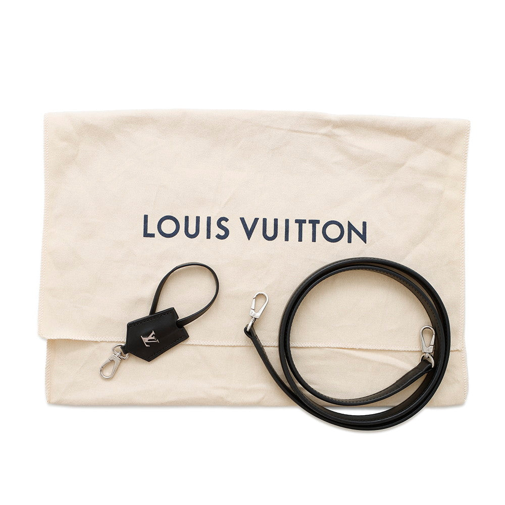 LOUIS VUITTON LV arc Gray/BlackM55501 Tweed Leather Size PM