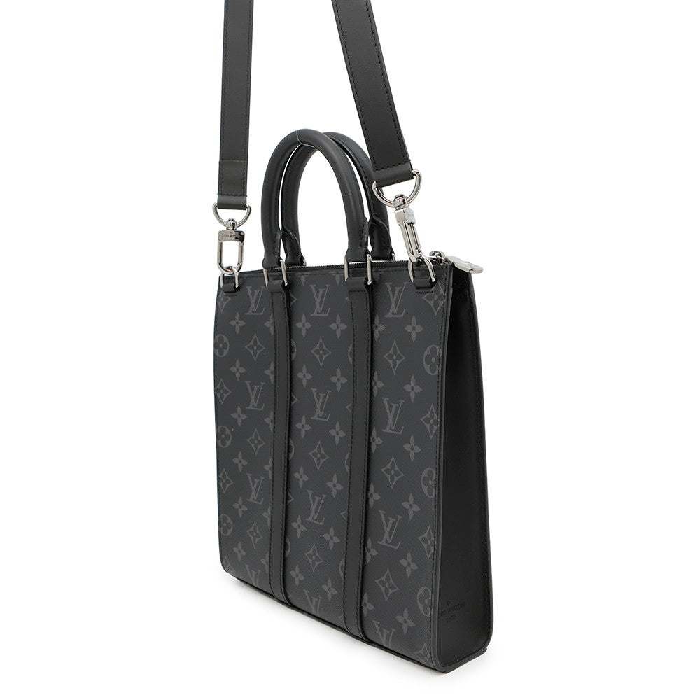 LOUIS VUITTON Sac Plat NoirM46098 Monogram Eclipse