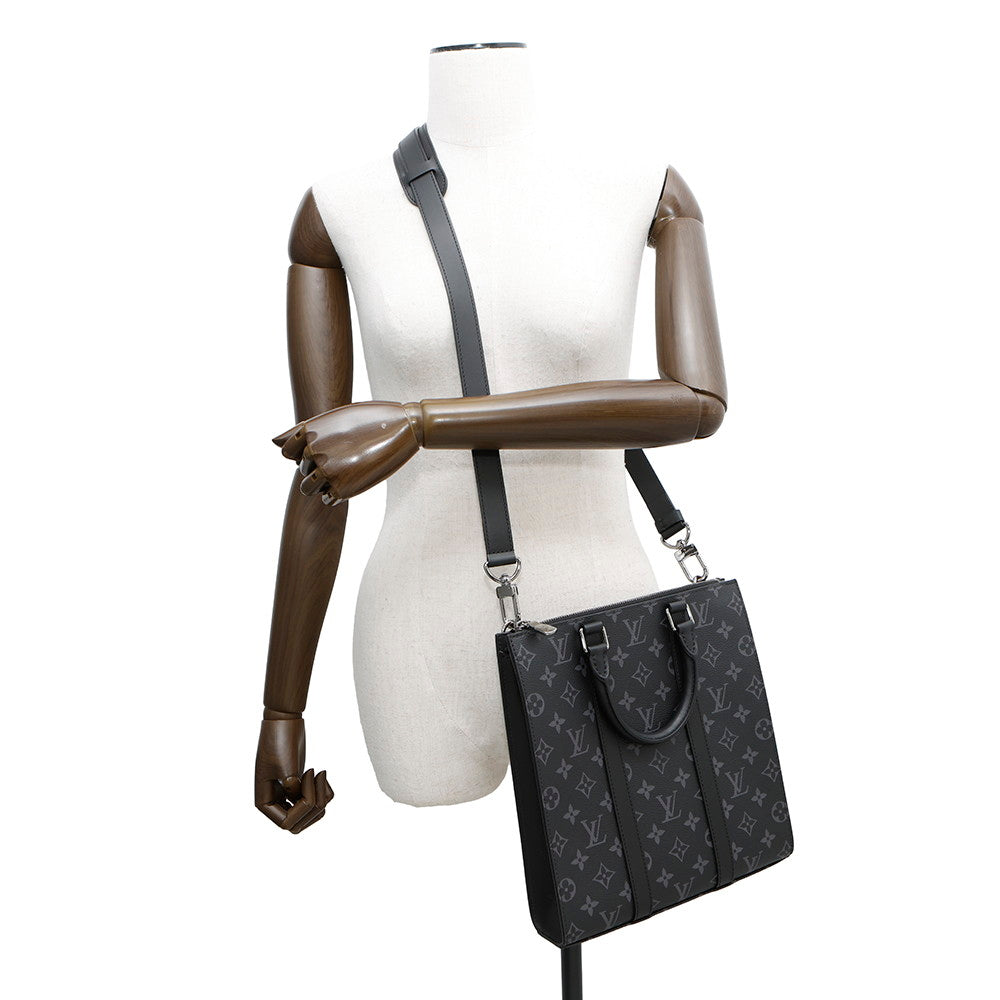 LOUIS VUITTON Sac Plat NoirM46098 Monogram Eclipse