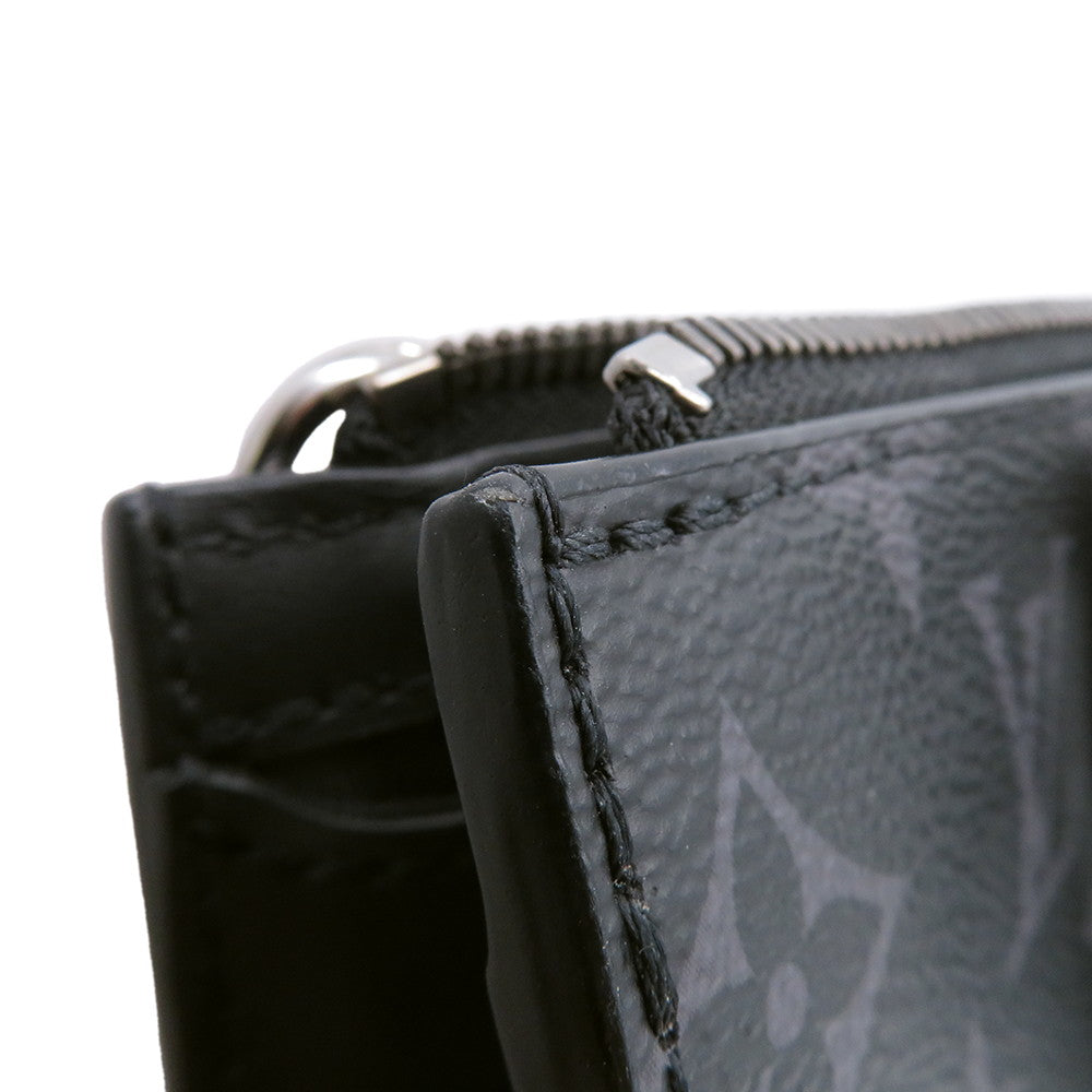 LOUIS VUITTON Sac Plat NoirM46098 Monogram Eclipse