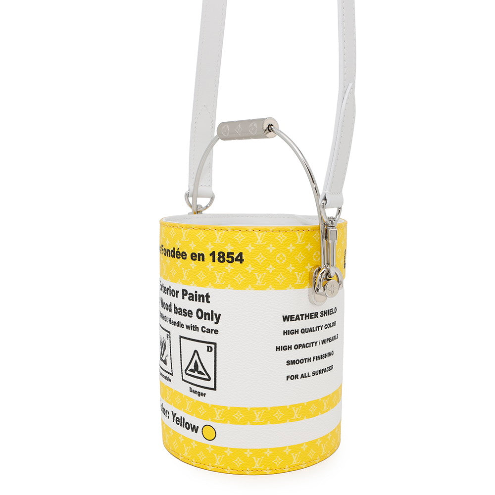 LOUIS VUITTON Paint Can YellowM81593 Canvas Leather
