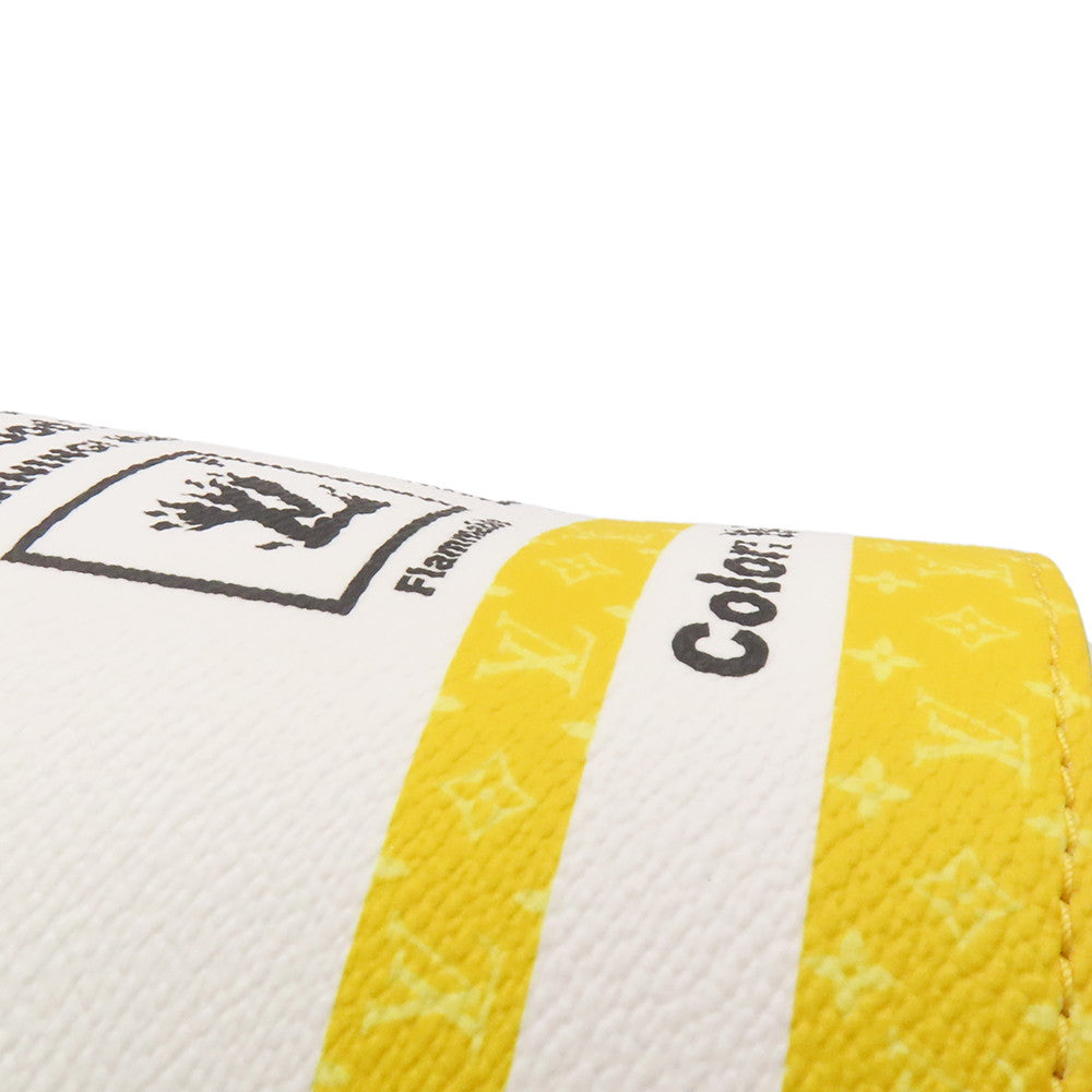 LOUIS VUITTON Paint Can YellowM81593 Canvas Leather