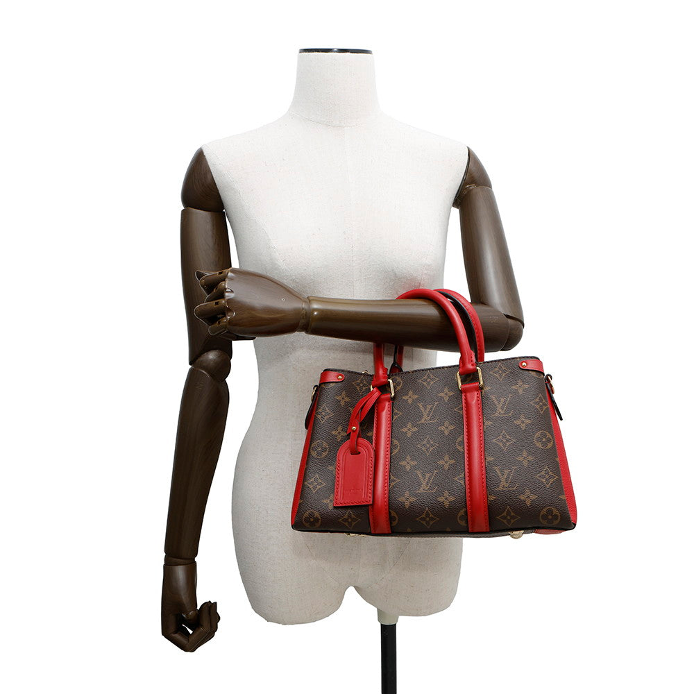 LOUIS VUITTON Soufflot NV CeriseM44818 Monogram Size BB