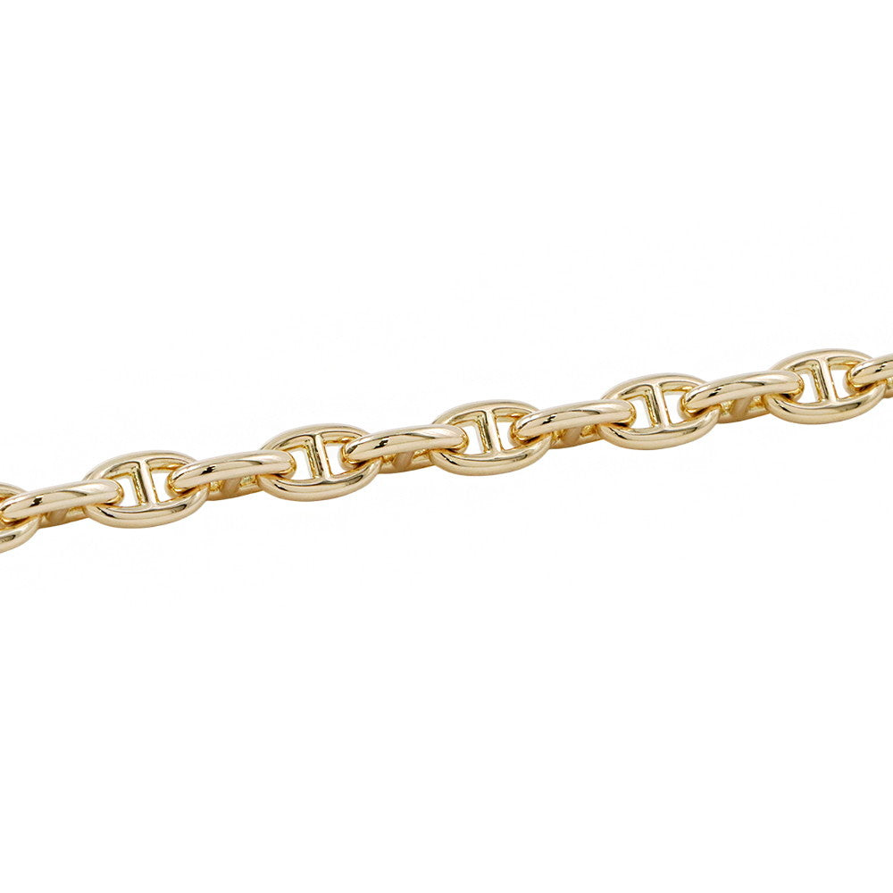HERMES Chaine d'Ancre 26 frames Bracelet Size TPM 18K Yellow Gold