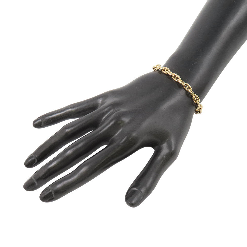 HERMES Chaine d'Ancre 26 frames Bracelet Size TPM 18K Yellow Gold