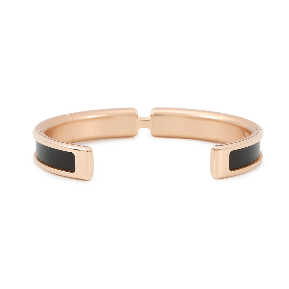HERMES Olympe Bangle Size T1 Metal Box Calf Leather