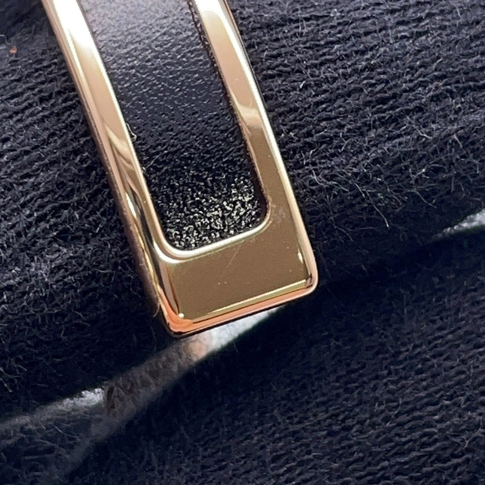 HERMES Olympe Bangle Size T1 Metal Box Calf Leather