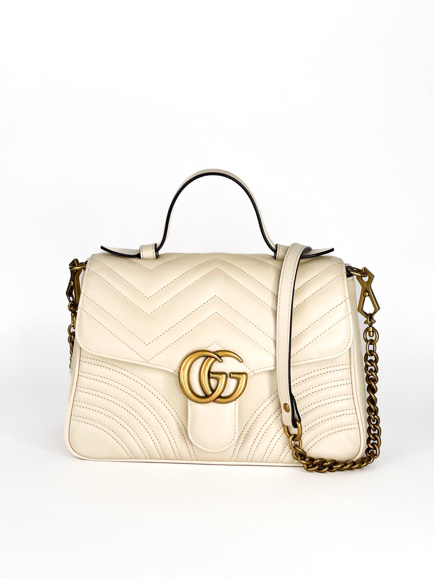 Gucci GG Marmont Matelasse Leather Top Handle Satchel