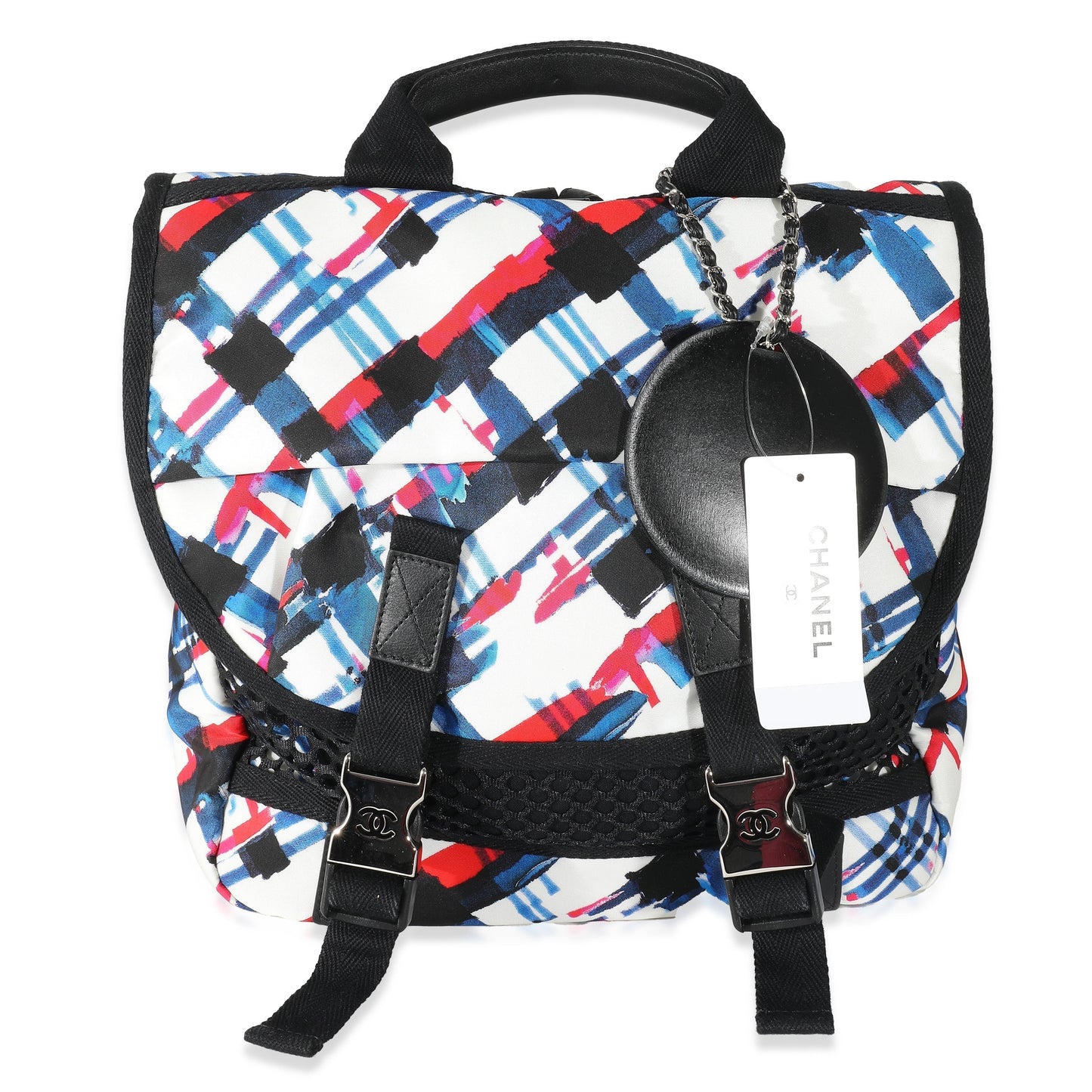CHANEL Blue White Red Nylon Airline Backpack