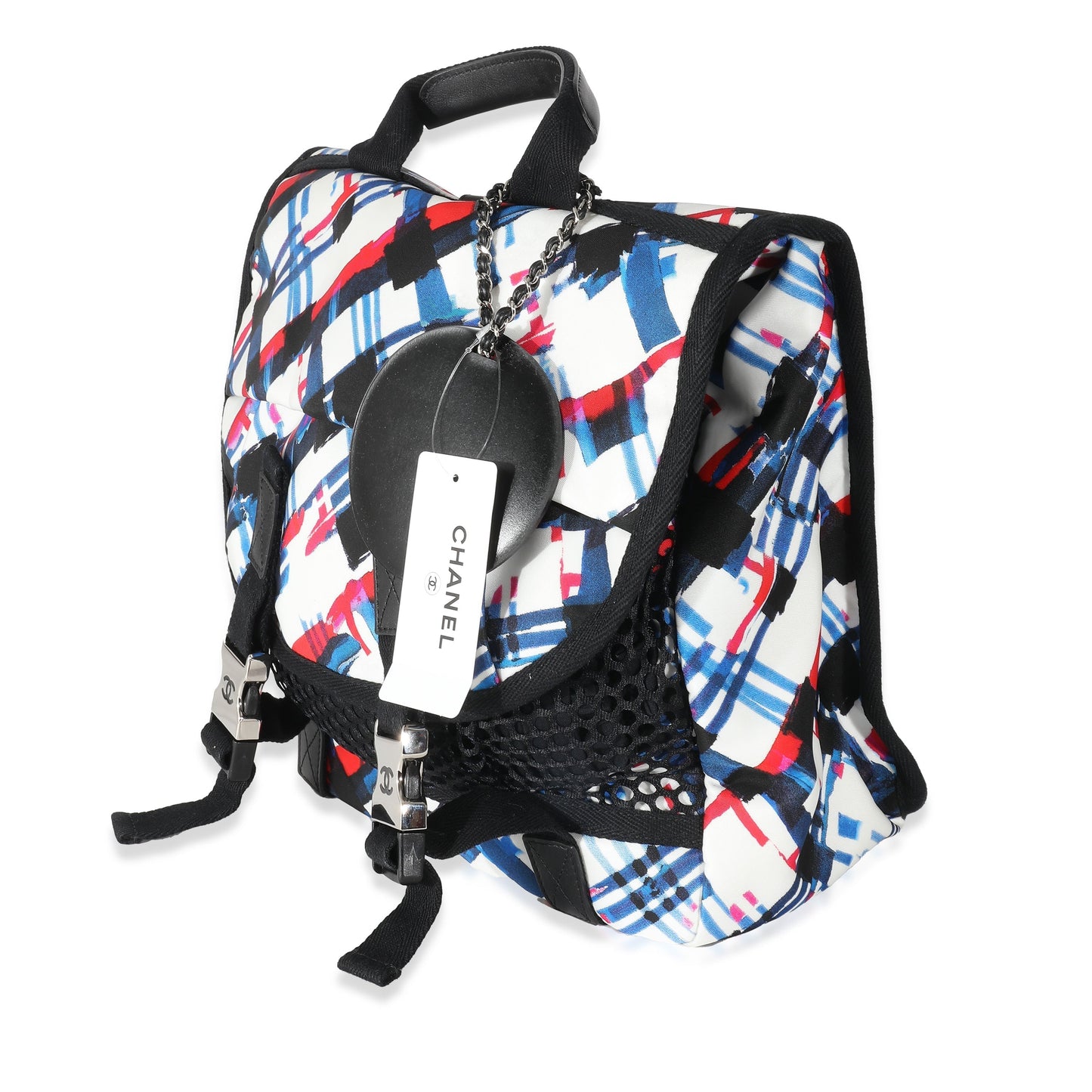 CHANEL Blue White Red Nylon Airline Backpack