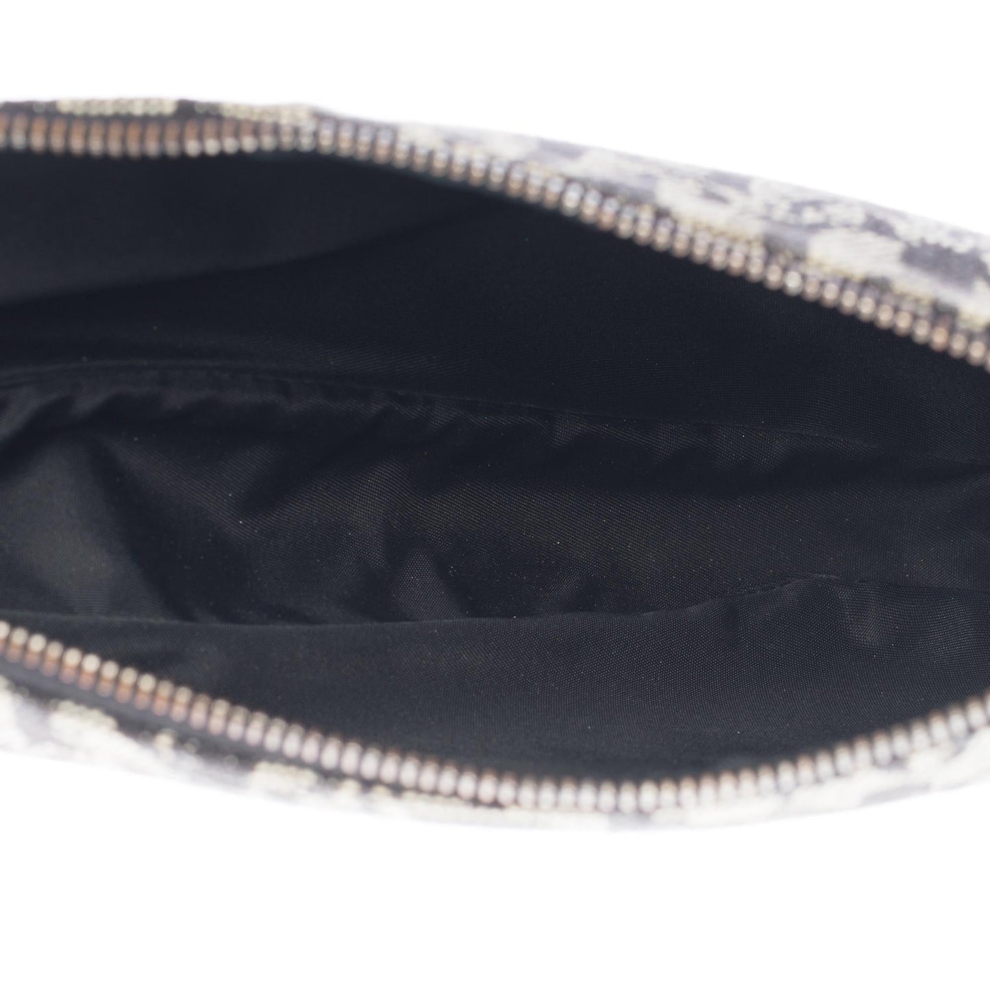 CHRISTIAN DIOR Gorgeous Saddle shoulder bag in navy blue monogram canvas, SHW