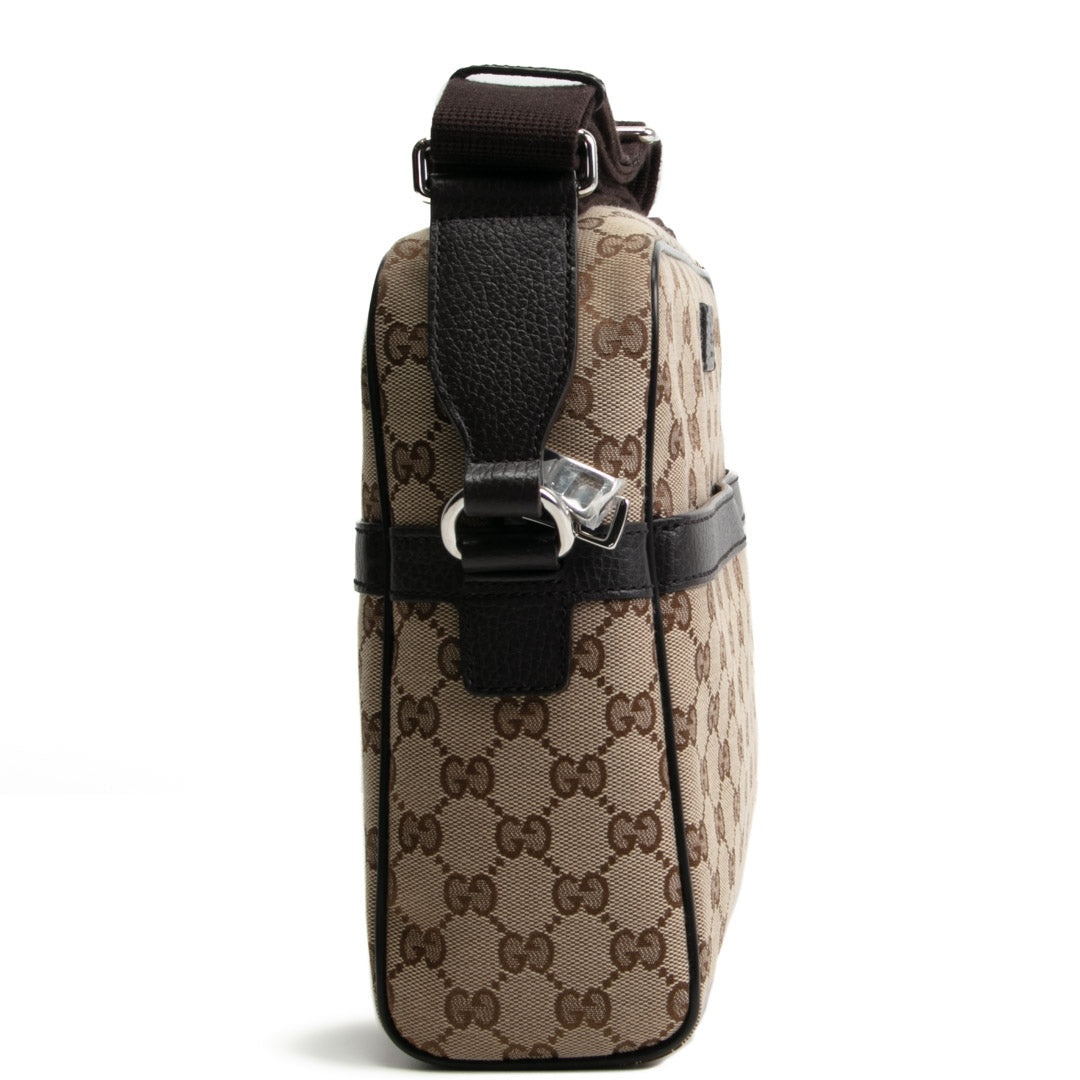 GUCCI GG Canvas Pocket Messenger Bag