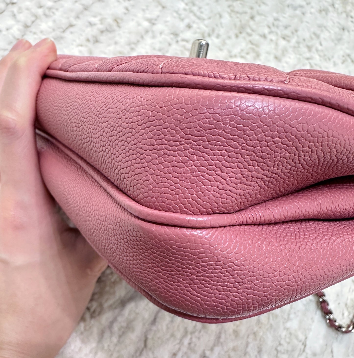 CHANEL Caviar Quilted Small Urban Companion Flap Pink