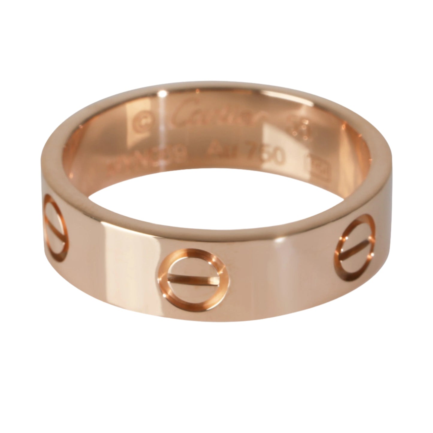 18k Rose Gold Love Ring 55