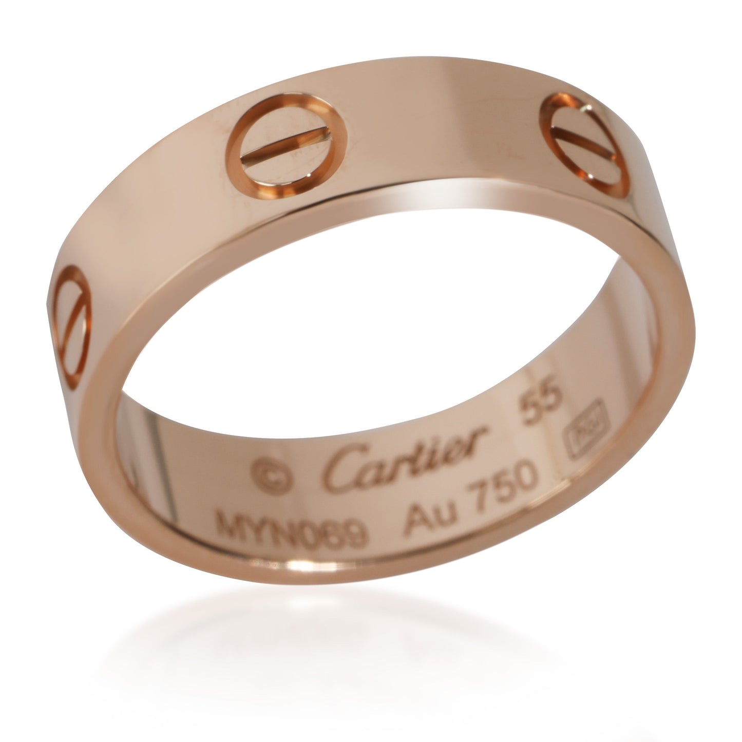 18k Rose Gold Love Ring 55