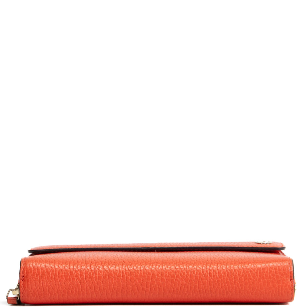 GUCCI Interlocking G Logo Wallet - Orange OUTLET FINAL SALE