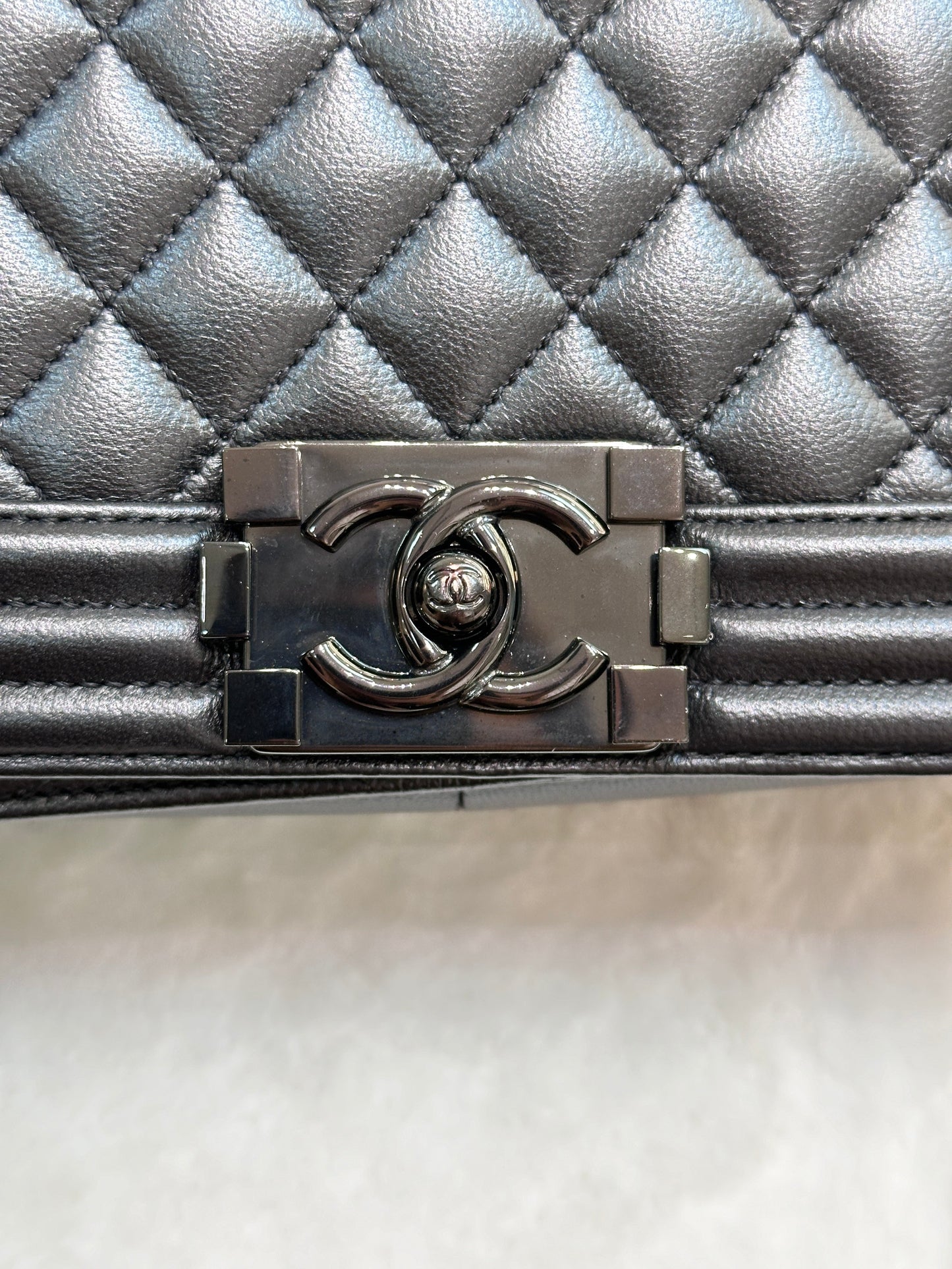 CHANEL Medium LeBoy So Black Caviar Leather Bag