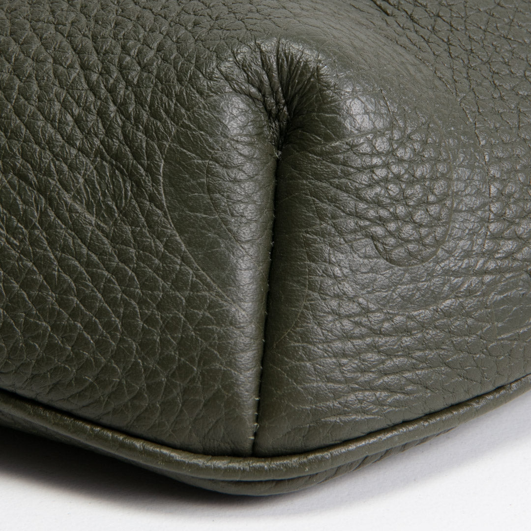 GUCCI Jumbo GG Embossed Small Belt Bag - Olive Green