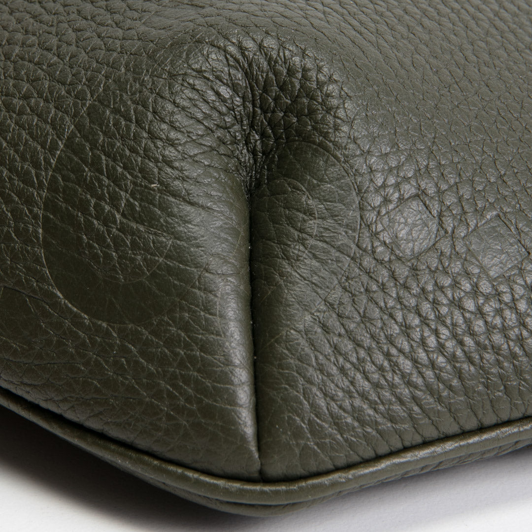 GUCCI Jumbo GG Embossed Small Belt Bag - Olive Green