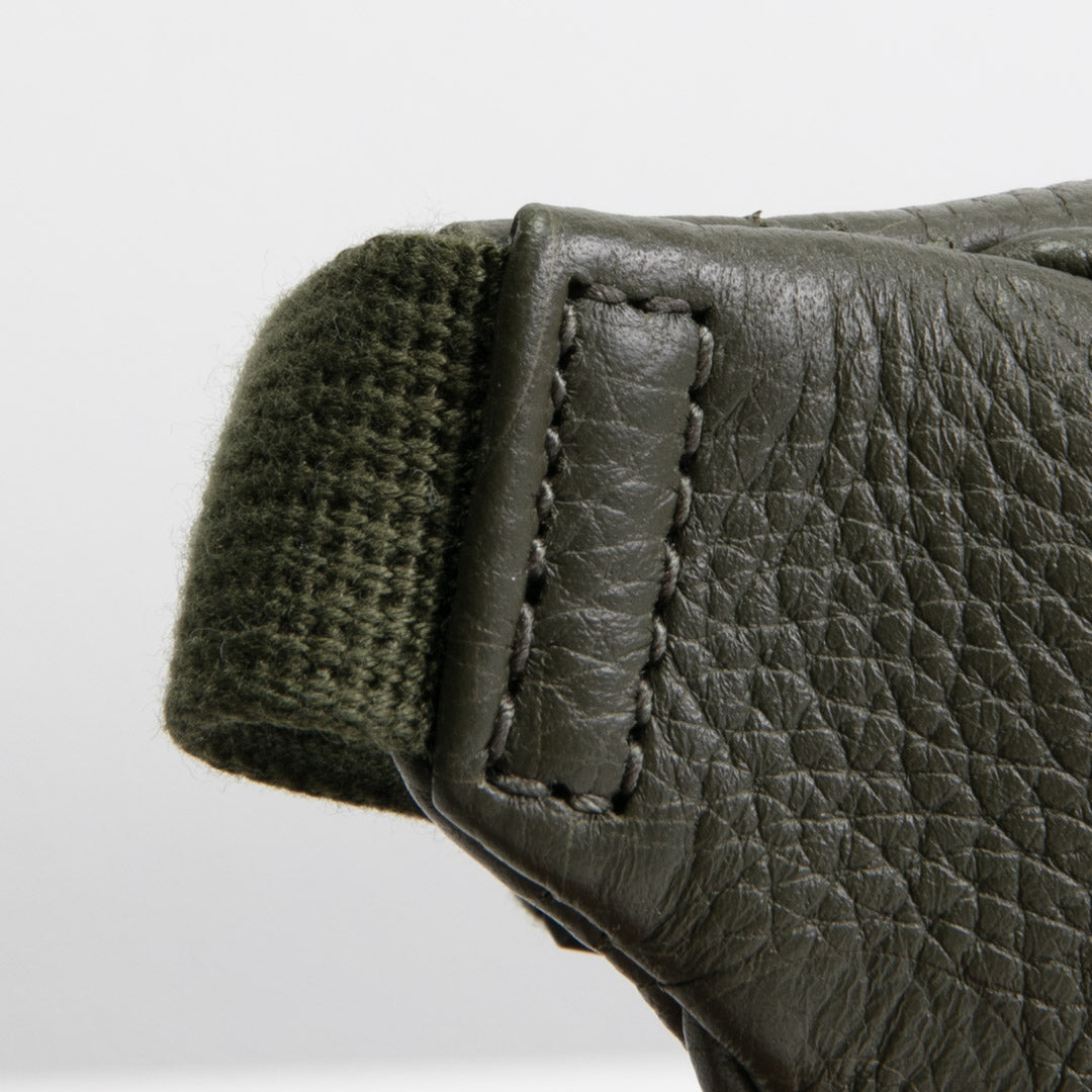 GUCCI Jumbo GG Embossed Small Belt Bag - Olive Green