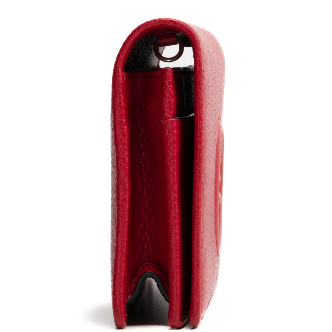 GUCCI Soho Wallet On Chain- Red OUTLET FINAL SALE