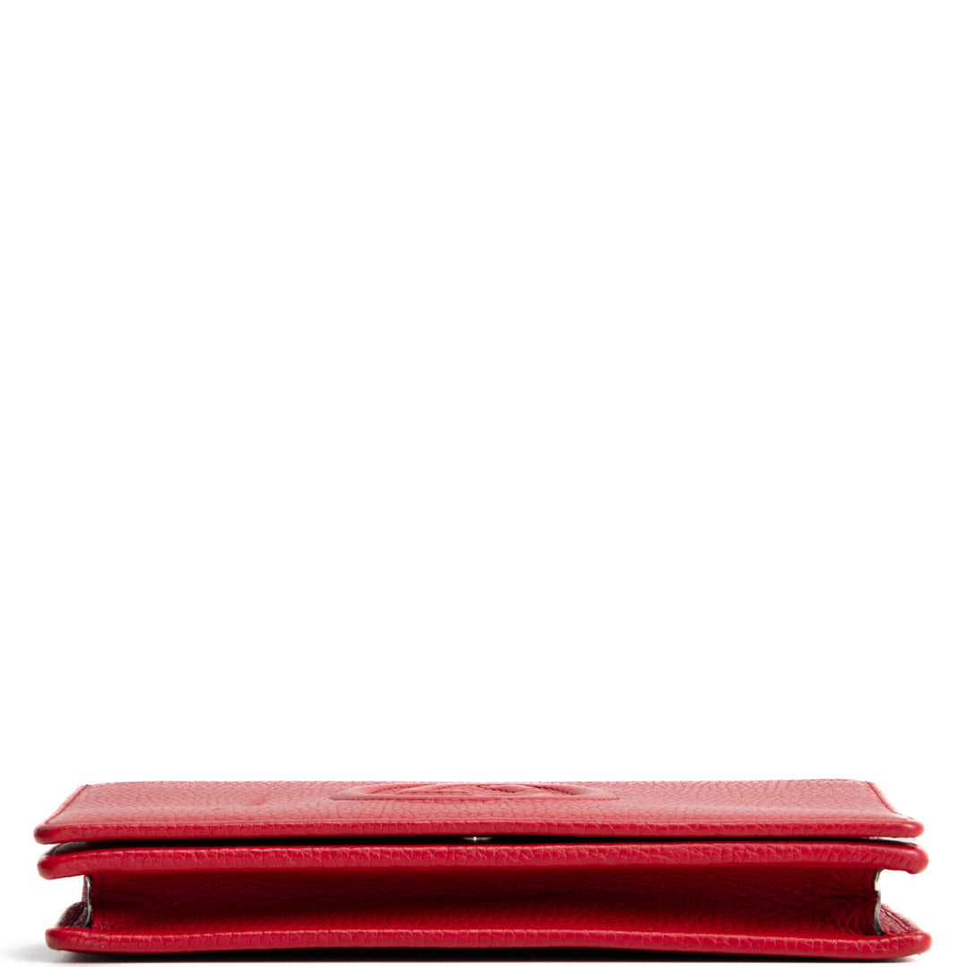 GUCCI Soho Wallet On Chain- Red OUTLET FINAL SALE