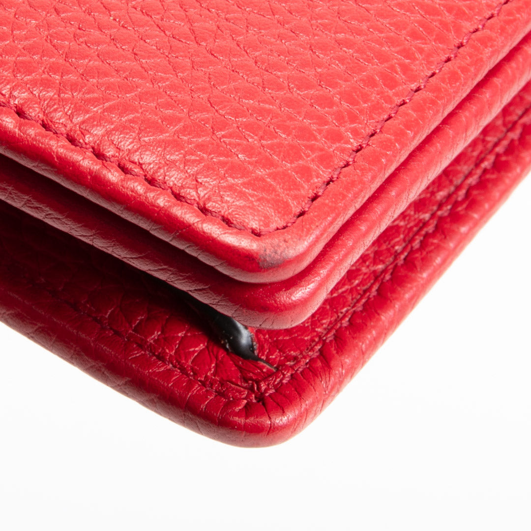 GUCCI Soho Wallet On Chain- Red OUTLET FINAL SALE