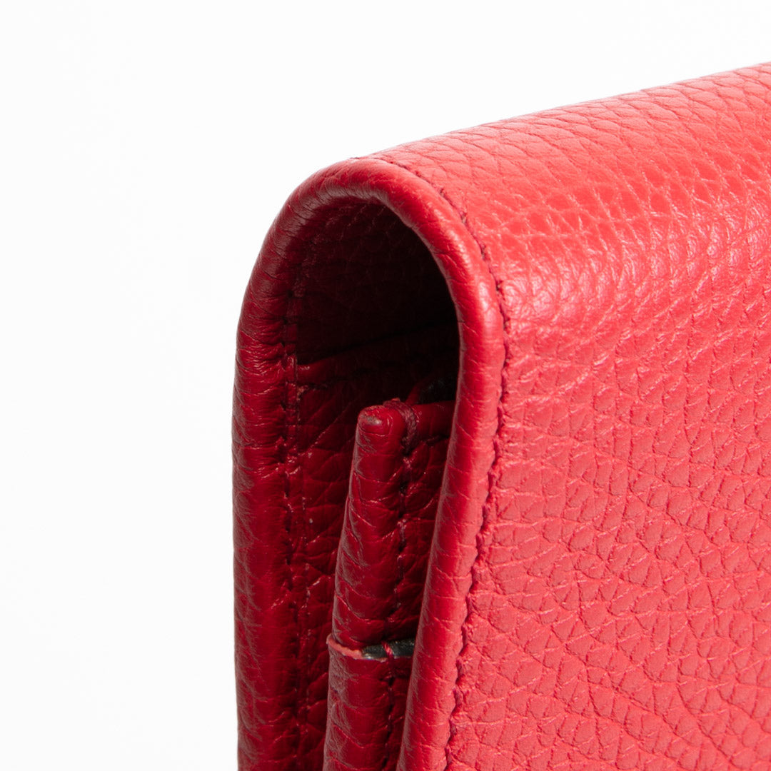 GUCCI Soho Wallet On Chain- Red OUTLET FINAL SALE