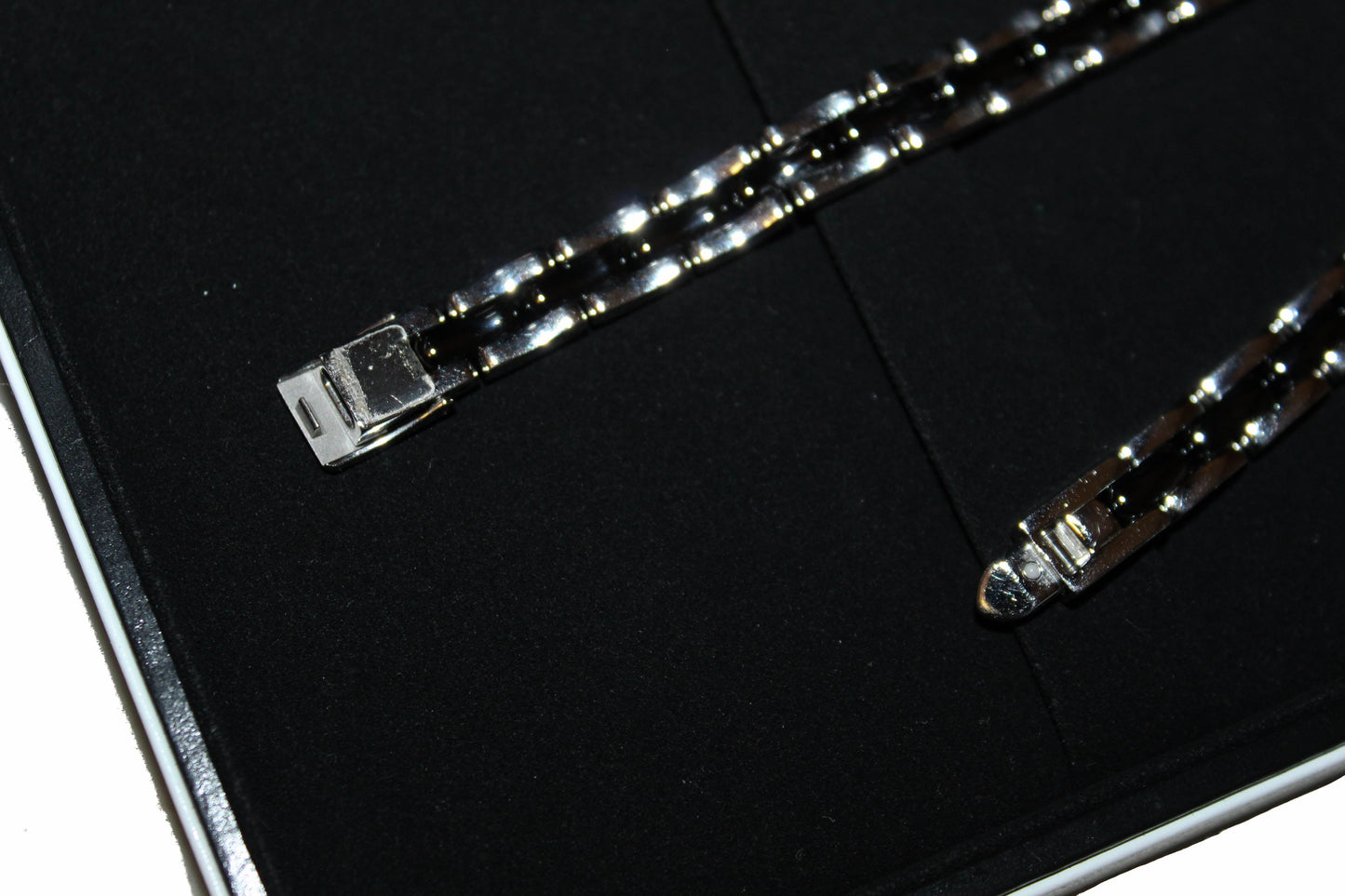 Chanel Triple Row Steel & Black Ceramic with Diamonds Premie're Mini Watch