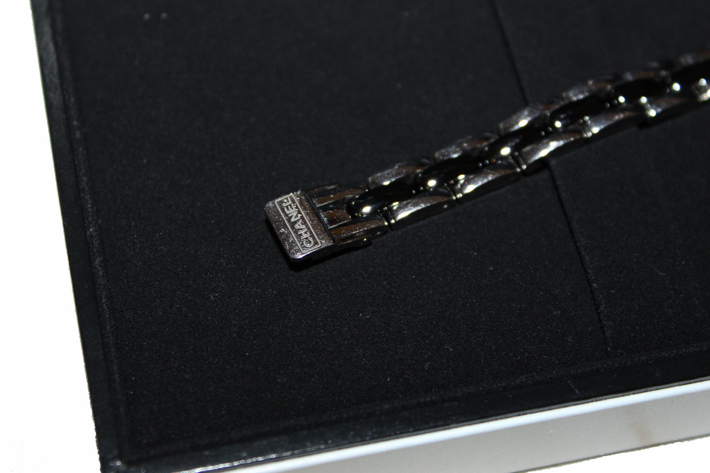 Chanel Triple Row Steel & Black Ceramic with Diamonds Premie're Mini Watch