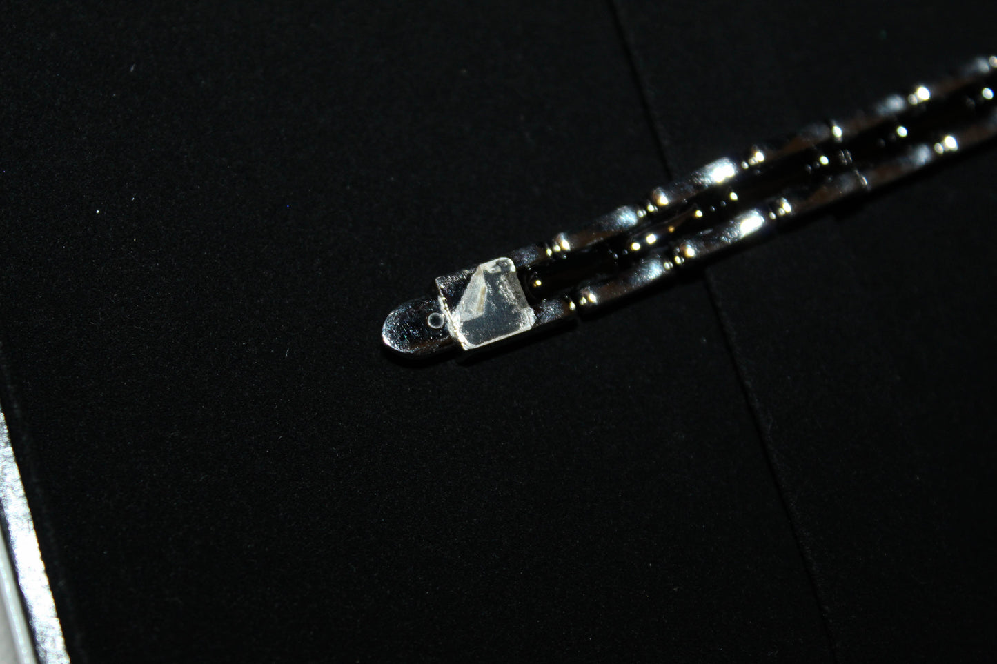 Chanel Triple Row Steel & Black Ceramic with Diamonds Premie're Mini Watch