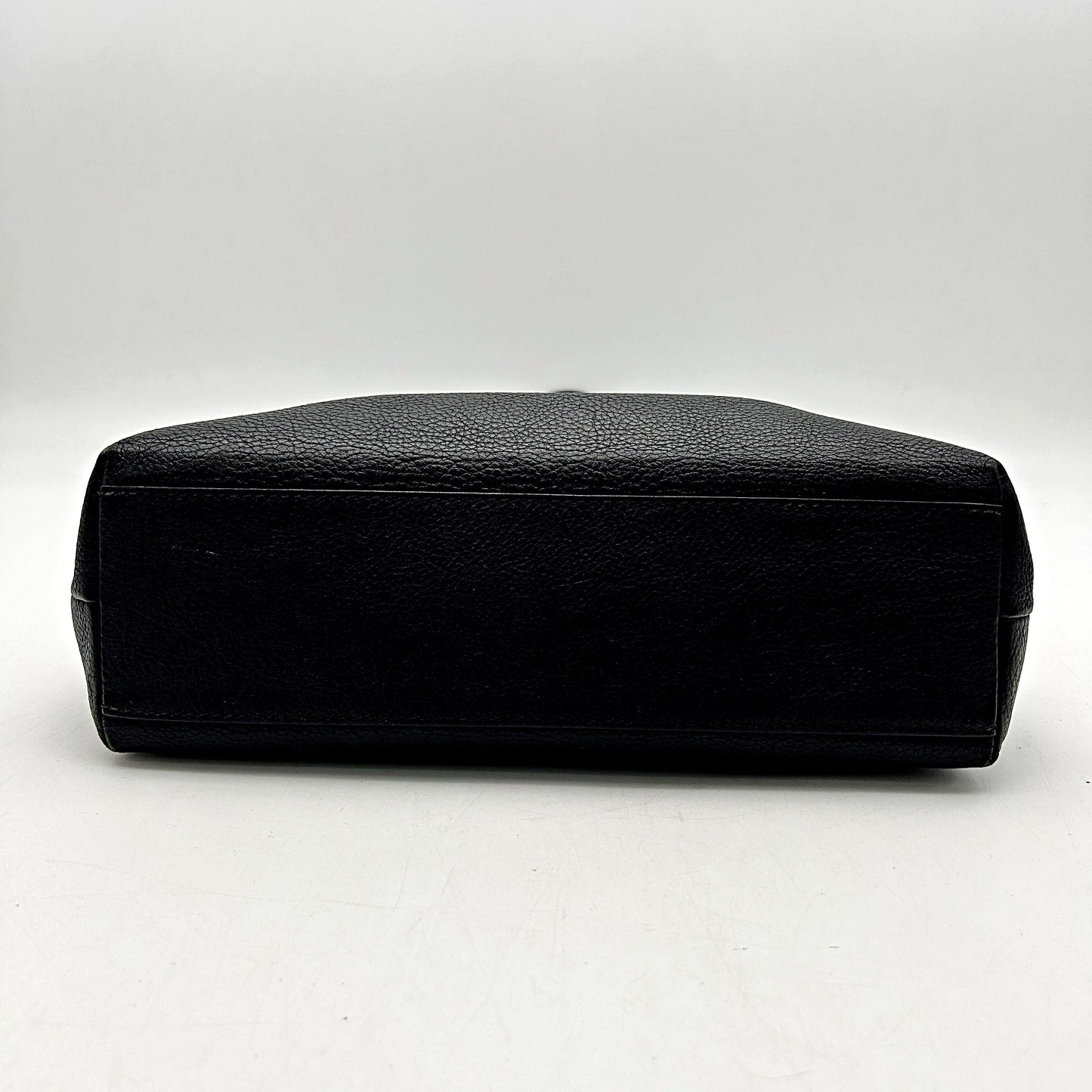 Pre-owned BALENCIAGA Calfskin Logo Small Shopping Black LA39923