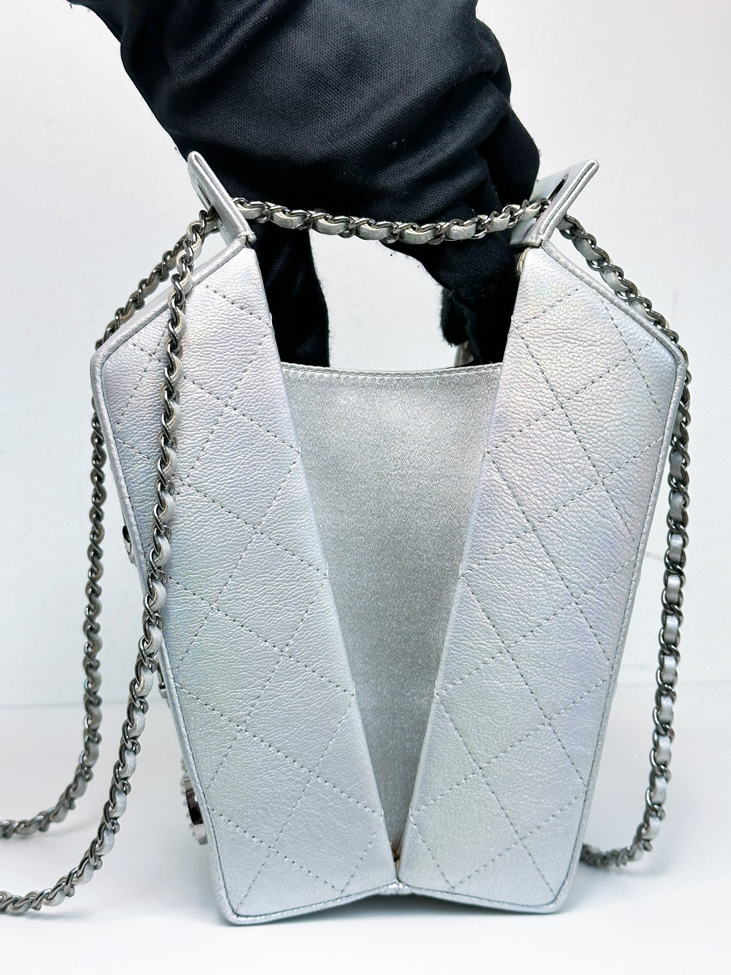 CHANEL RARE LIMITED EDITION LAIT DE COCO MILK CARTON BAG 2009 holo